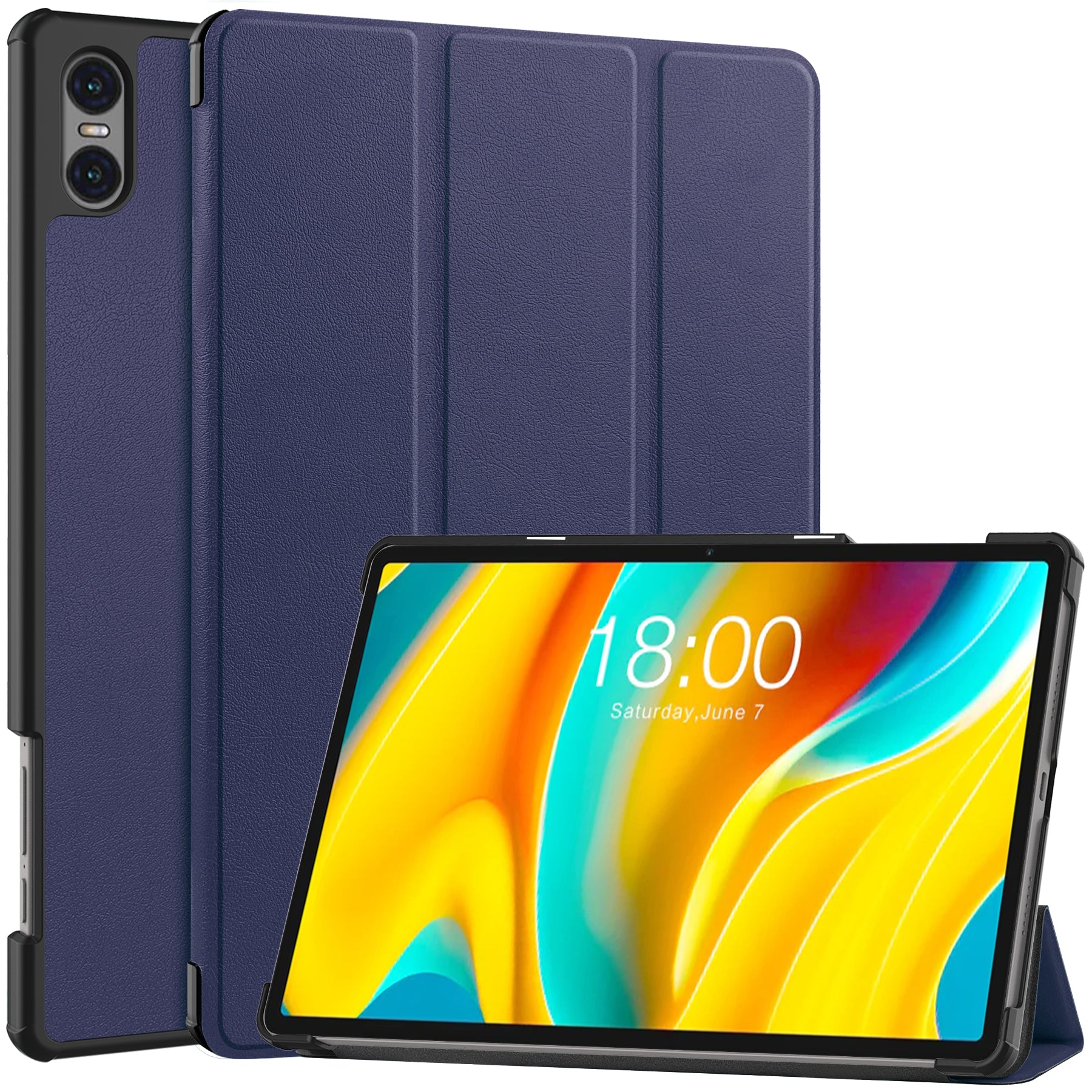 Smart Case for Teclast T50 Pro , PU Leather Shockproof Tri-fold Stand Tablet Cover