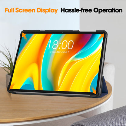 Smart Case for Teclast T50 Pro , PU Leather Shockproof Tri-fold Stand Tablet Cover