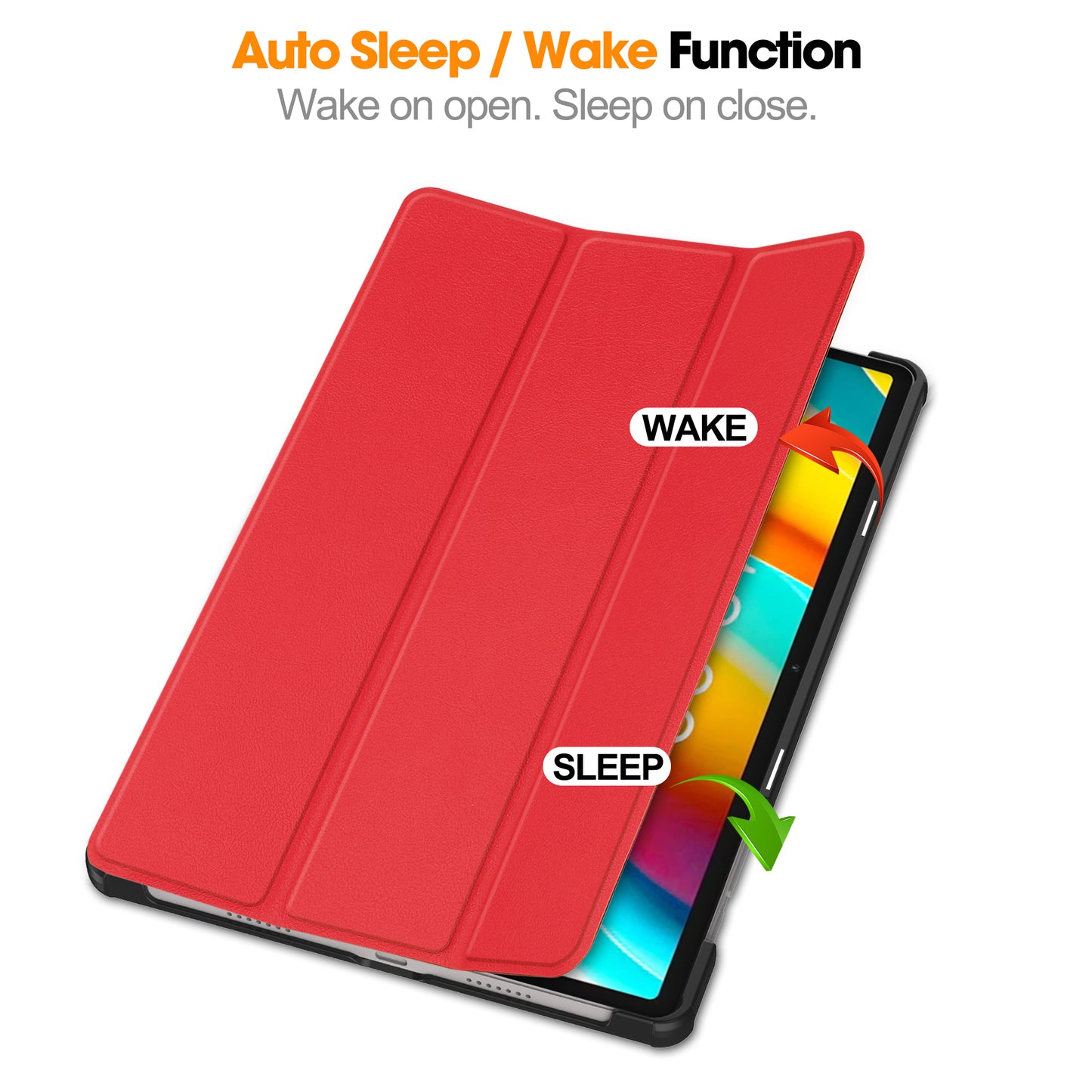 Smart Case for Teclast T50 Pro , PU Leather Shockproof Tri-fold Stand Tablet Cover