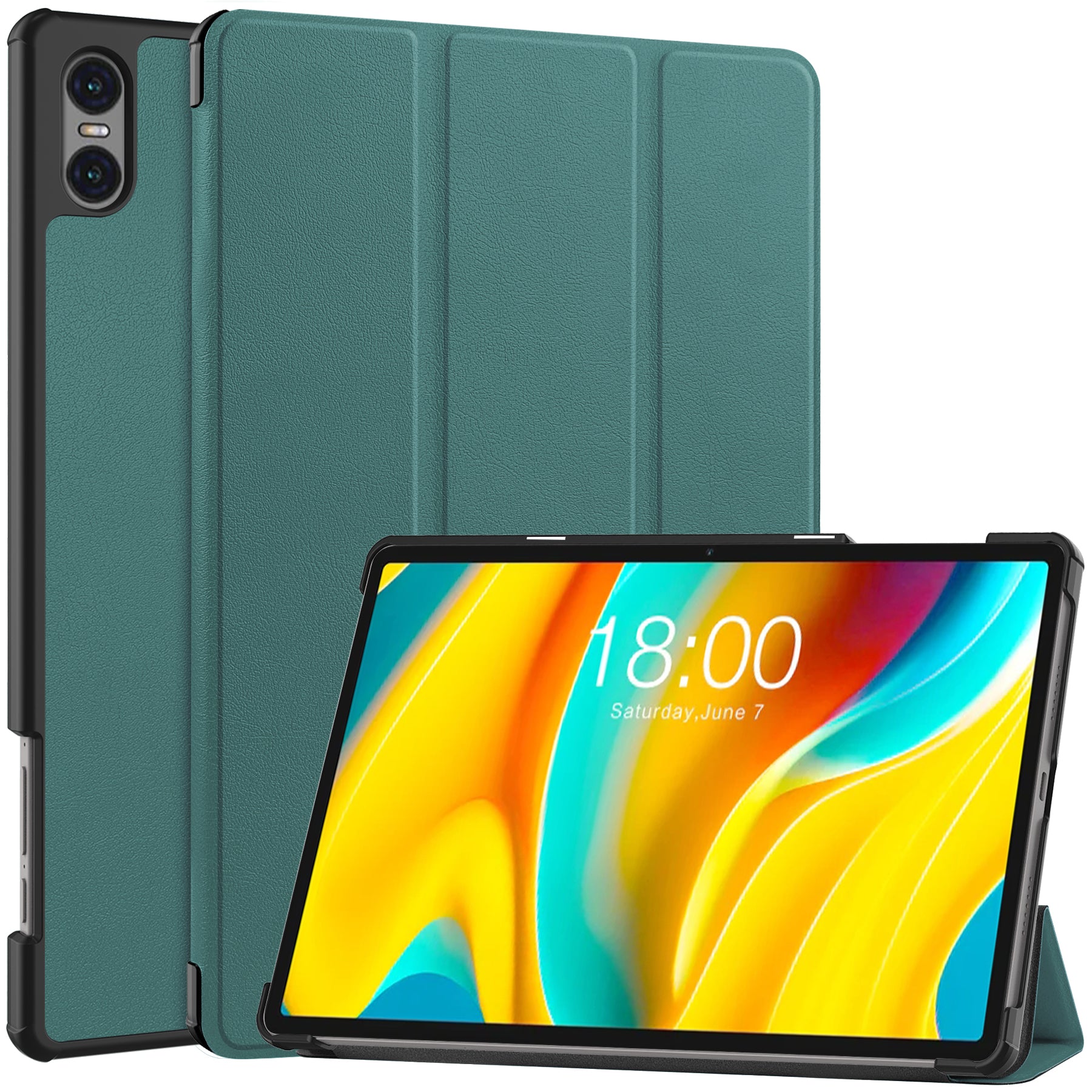 Smart Case for Teclast T50 Pro , PU Leather Shockproof Tri-fold Stand Tablet Cover