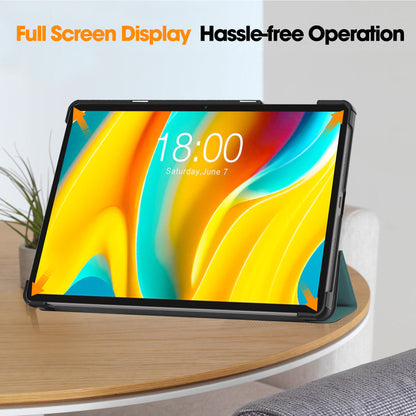Smart Case for Teclast T50 Pro , PU Leather Shockproof Tri-fold Stand Tablet Cover