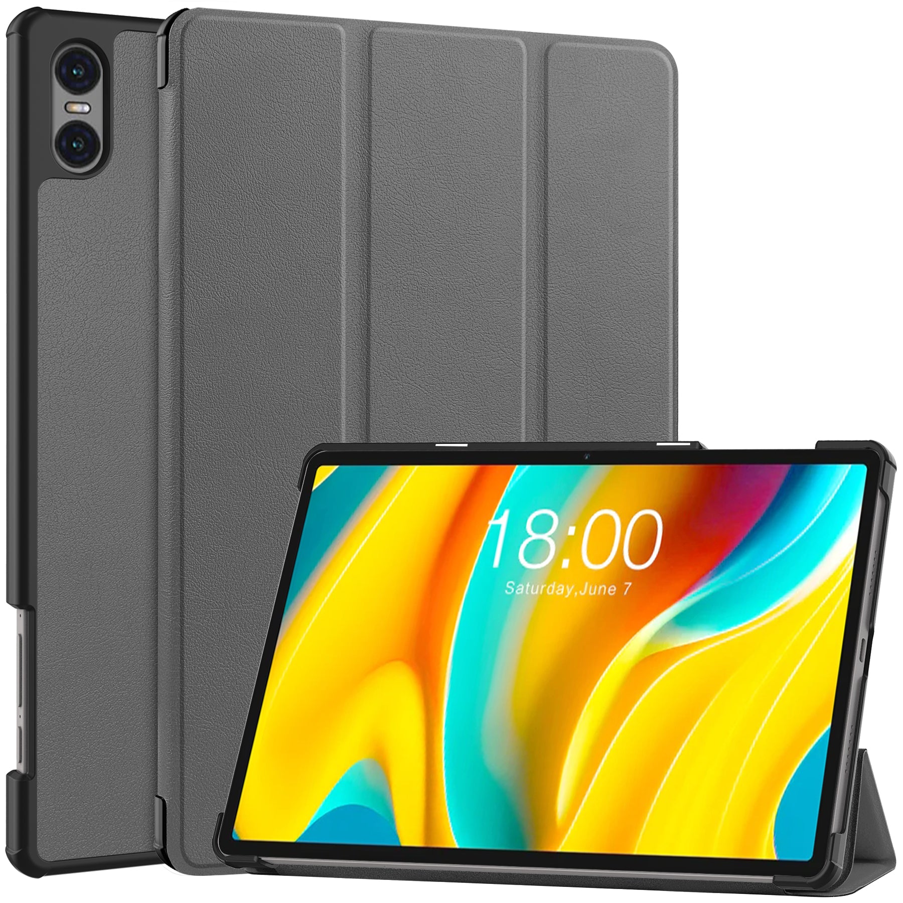 Smart Case for Teclast T50 Pro , PU Leather Shockproof Tri-fold Stand Tablet Cover