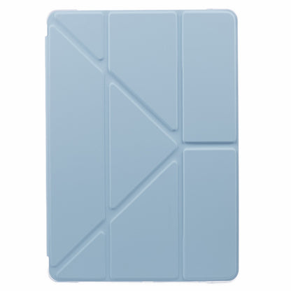 For Samsung Galaxy Tab S9 PU+Acrylic+TPU Case Origami Tri-fold Stand Tablet Cover Auto Wake  /  Sleep Shockproof Case