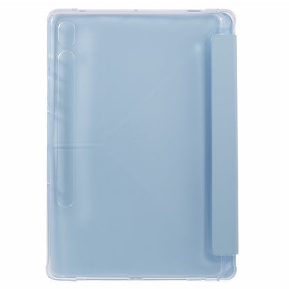 For Samsung Galaxy Tab S9 PU+Acrylic+TPU Case Origami Tri-fold Stand Tablet Cover Auto Wake  /  Sleep Shockproof Case