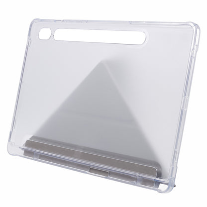 For Samsung Galaxy Tab S9 PU+Acrylic+TPU Case Origami Tri-fold Stand Tablet Cover Auto Wake  /  Sleep Shockproof Case