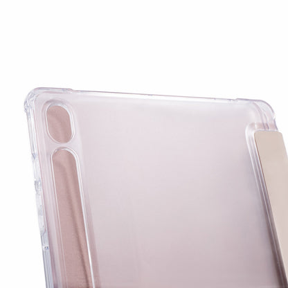 For Samsung Galaxy Tab S9 PU+Acrylic+TPU Case Origami Tri-fold Stand Tablet Cover Auto Wake  /  Sleep Shockproof Case