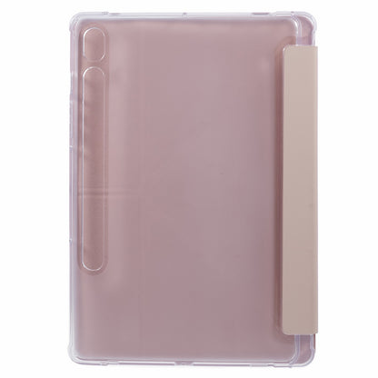 For Samsung Galaxy Tab S9 PU+Acrylic+TPU Case Origami Tri-fold Stand Tablet Cover Auto Wake  /  Sleep Shockproof Case