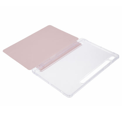 For Samsung Galaxy Tab S9 PU+Acrylic+TPU Case Origami Tri-fold Stand Tablet Cover Auto Wake  /  Sleep Shockproof Case