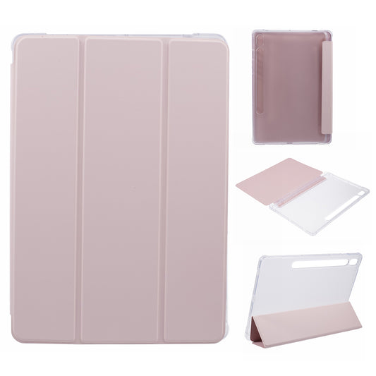 For Samsung Galaxy Tab S9 Shockproof Case Tri-fold PU+Acrylic+TPU Tablet Cover Support Auto Wake / Sleep