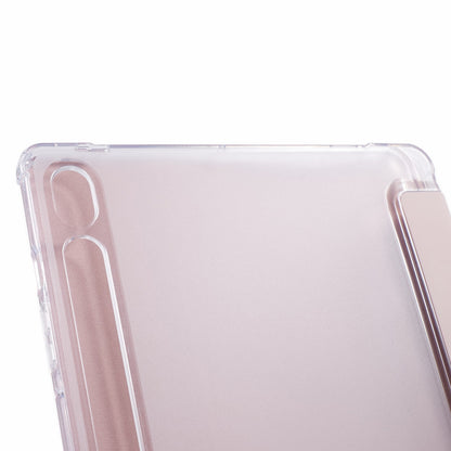 For Samsung Galaxy Tab S9 Shockproof Case Tri-fold PU+Acrylic+TPU Tablet Cover Support Auto Wake / Sleep
