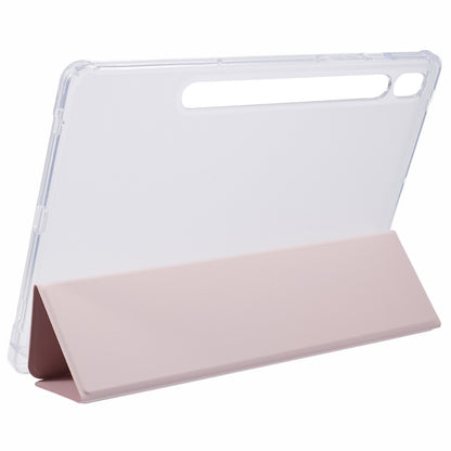 For Samsung Galaxy Tab S9 Shockproof Case Tri-fold PU+Acrylic+TPU Tablet Cover Support Auto Wake / Sleep