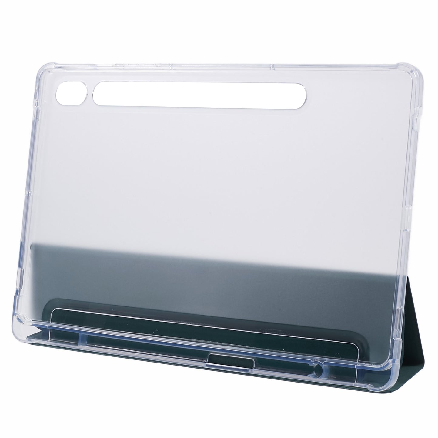 For Samsung Galaxy Tab S9 Shockproof Case Tri-fold PU+Acrylic+TPU Tablet Cover Support Auto Wake / Sleep