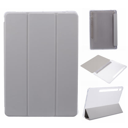 For Samsung Galaxy Tab S9 Shockproof Case Tri-fold PU+Acrylic+TPU Tablet Cover Support Auto Wake / Sleep