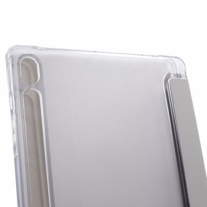 For Samsung Galaxy Tab S9 Shockproof Case Tri-fold PU+Acrylic+TPU Tablet Cover Support Auto Wake / Sleep