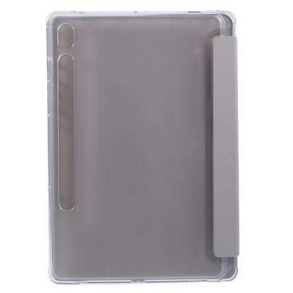 For Samsung Galaxy Tab S9 Shockproof Case Tri-fold PU+Acrylic+TPU Tablet Cover Support Auto Wake / Sleep