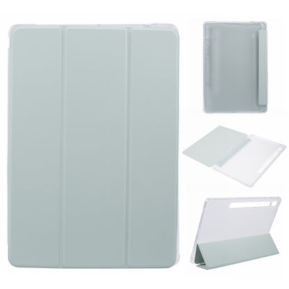 For Samsung Galaxy Tab S9 Shockproof Case Tri-fold PU+Acrylic+TPU Tablet Cover Support Auto Wake / Sleep