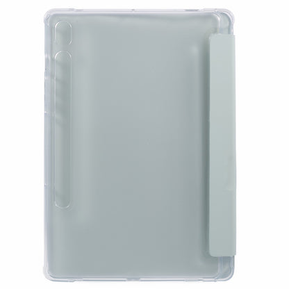 For Samsung Galaxy Tab S9 Shockproof Case Tri-fold PU+Acrylic+TPU Tablet Cover Support Auto Wake / Sleep
