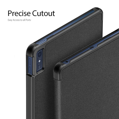 DUX DUCIS Domo Series for Lenovo Tab M10 PU Leather Case Auto Wake / Sleep Tri-fold Stand Tablet Cover