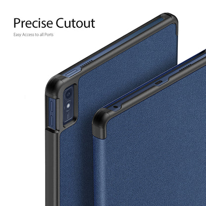 DUX DUCIS Domo Series for Lenovo Tab M10 PU Leather Case Auto Wake / Sleep Tri-fold Stand Tablet Cover