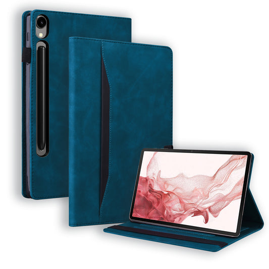 For Samsung Galaxy Tab S9 PU Leather Wallet Cover Shockproof Tablet Case with Stand