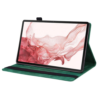For Samsung Galaxy Tab S9 PU Leather Wallet Cover Shockproof Tablet Case with Stand