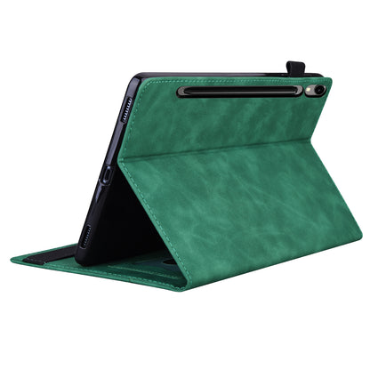 For Samsung Galaxy Tab S9 PU Leather Wallet Cover Shockproof Tablet Case with Stand