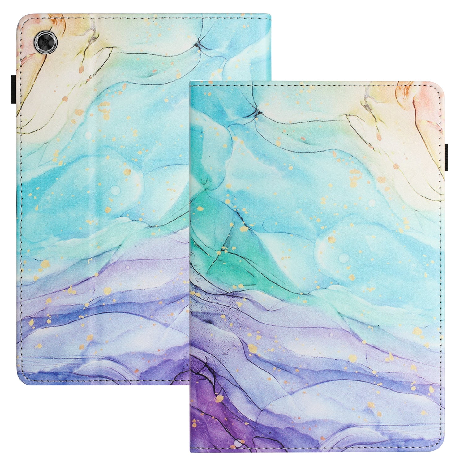 For Lenovo Tab M10 Plus (3rd Gen)  /  Xiaoxin Pad 2022 10.6 inch PU Leather Tablet Case Litchi Texture Card Slot Pattern Printing Cover