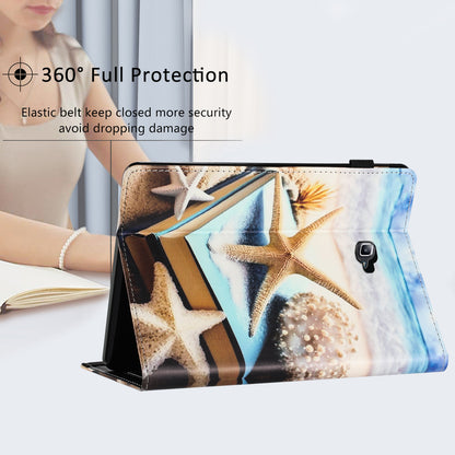 For Samsung Galaxy Tab A 10.1 (2016) T580 / T585 PU Leather Tablet Case Stand Shockproof Pattern Printing Cover