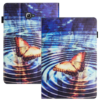 For Samsung Galaxy Tab A 10.1 (2016) T580 / T585 PU Leather Tablet Case Stand Shockproof Pattern Printing Cover