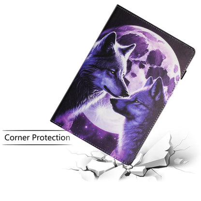 For iPad Air (2013)  /  Air 2  /  9.7-inch (2017)  /  (2018) Anti-Drop PU Leather Tablet Stand Case Pattern Printing Cover Card Holder
