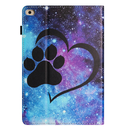 For iPad Air (2013)  /  Air 2  /  9.7-inch (2017)  /  (2018) Anti-Drop PU Leather Tablet Stand Case Pattern Printing Cover Card Holder