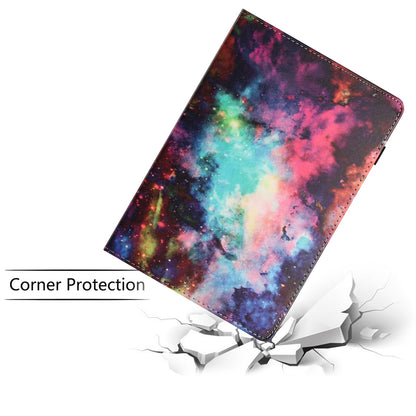 For iPad Air (2013)  /  Air 2  /  9.7-inch (2017)  /  (2018) Anti-Drop PU Leather Tablet Stand Case Pattern Printing Cover Card Holder