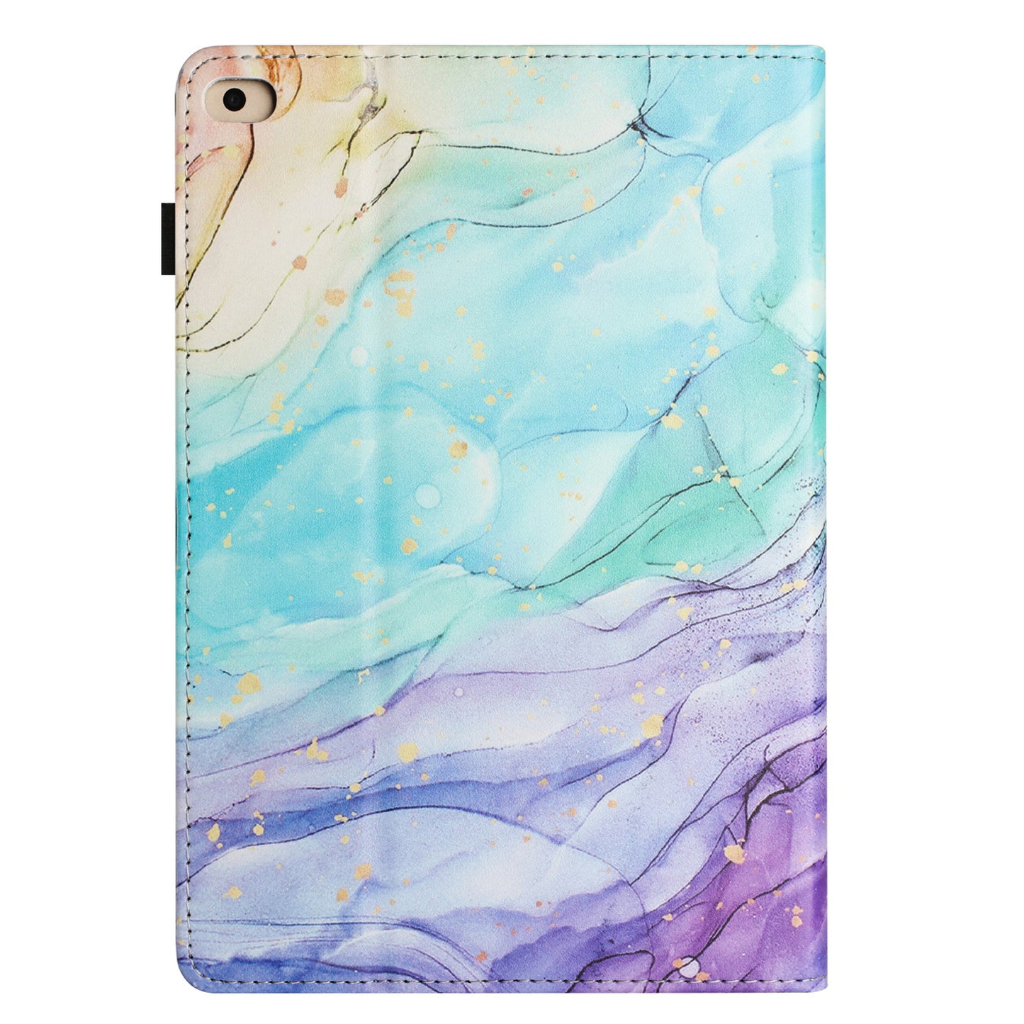 For iPad Air (2013)  /  Air 2  /  9.7-inch (2017)  /  (2018) Anti-Drop PU Leather Tablet Stand Case Pattern Printing Cover Card Holder