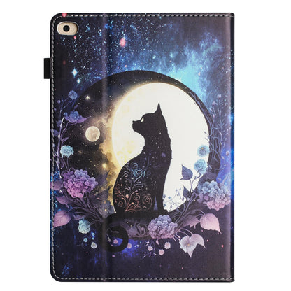 For iPad Air (2013)  /  Air 2  /  9.7-inch (2017)  /  (2018) Anti-Drop PU Leather Tablet Stand Case Pattern Printing Cover Card Holder