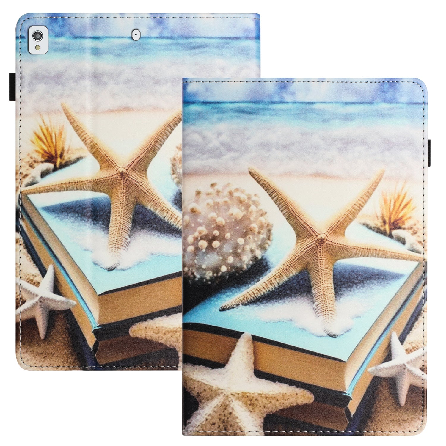 For iPad 10.2 (2020)  /  (2019)  /  Air 10.5 inch (2019) Pattern Printing PU Leather Tablet Stand Case Litchi Texture Cover