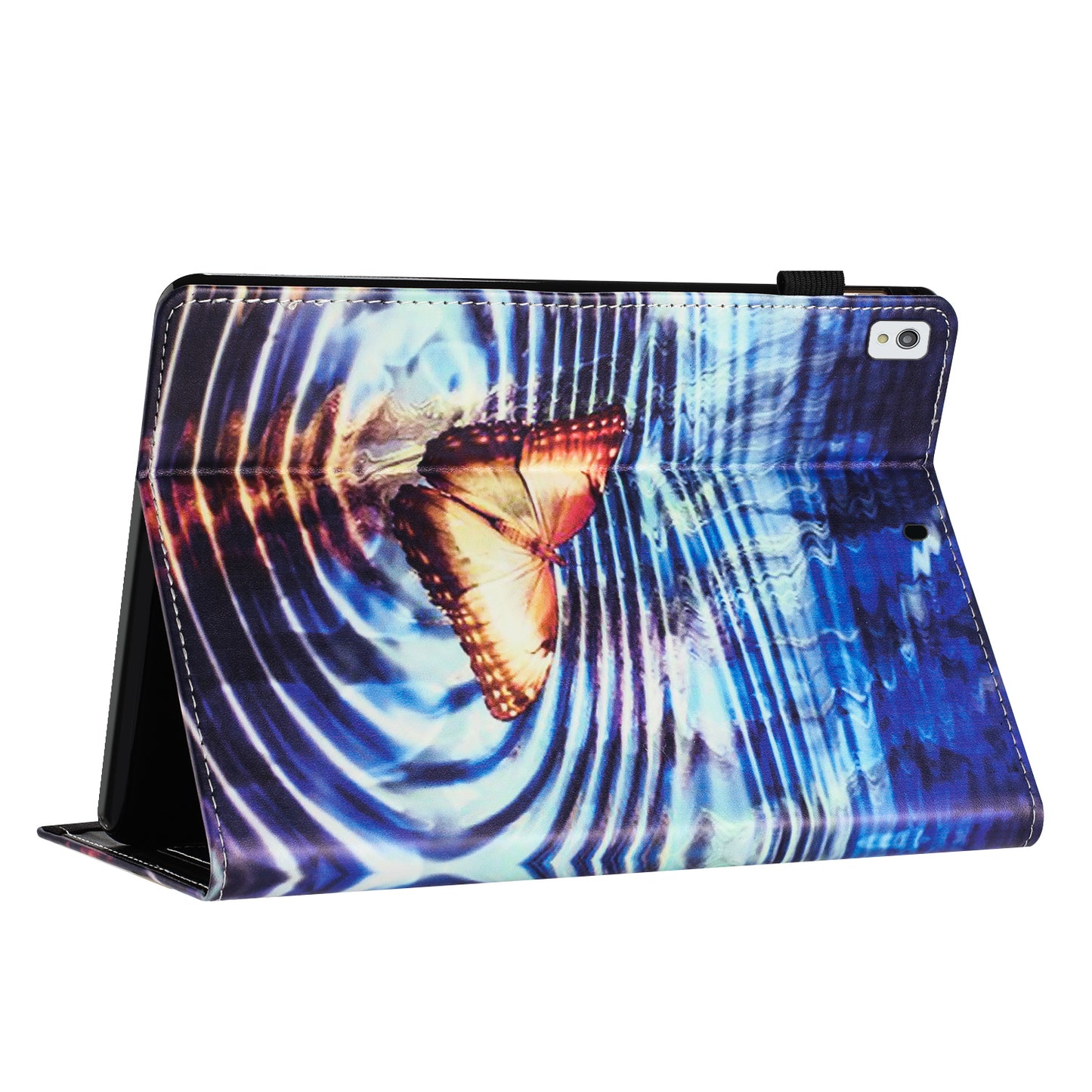 For iPad 10.2 (2020)  /  (2019)  /  Air 10.5 inch (2019) Pattern Printing PU Leather Tablet Stand Case Litchi Texture Cover