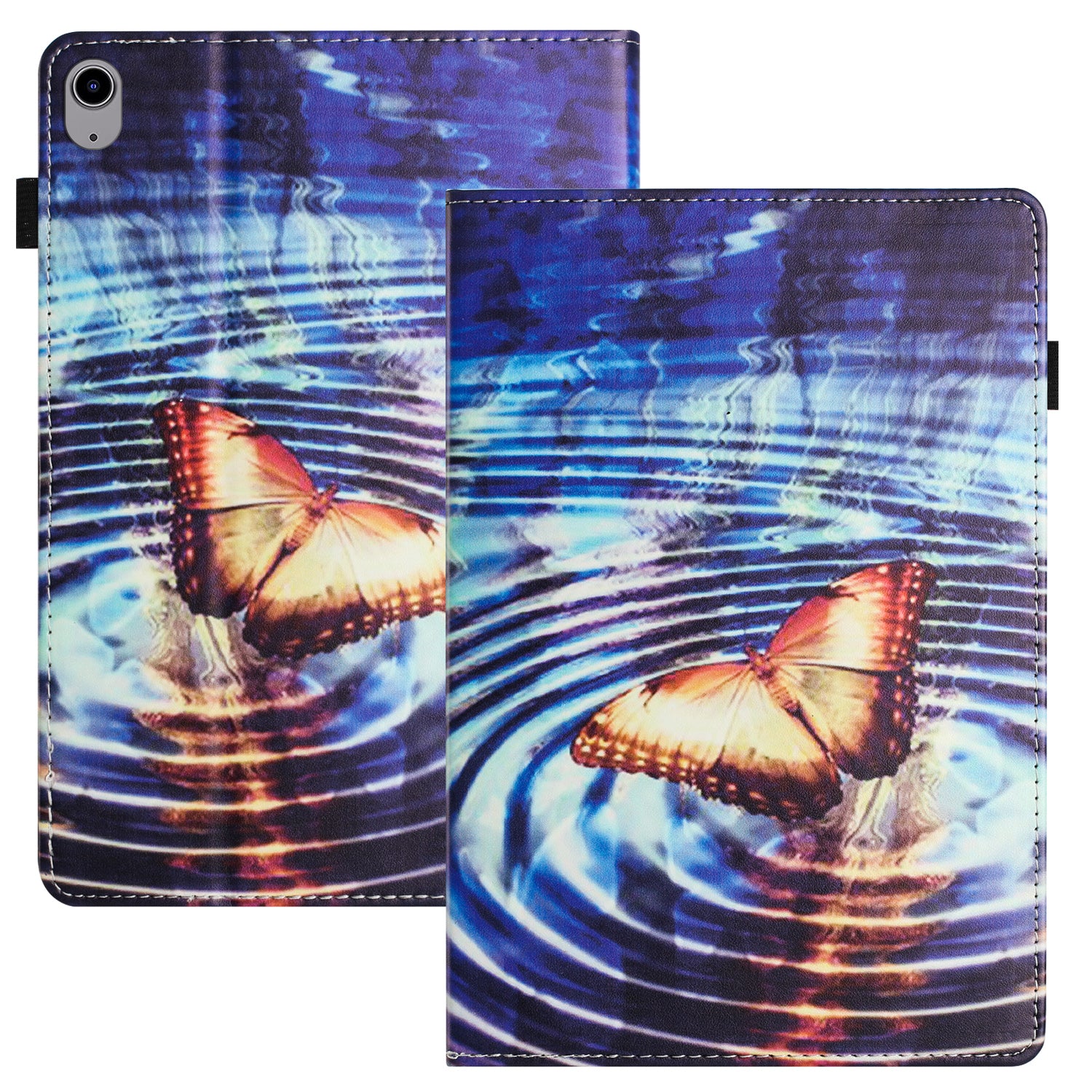 For iPad mini (2021) Drop-Proof PU Leather TPU Tablet Case Stand Pattern Printing Well-Protected Cover