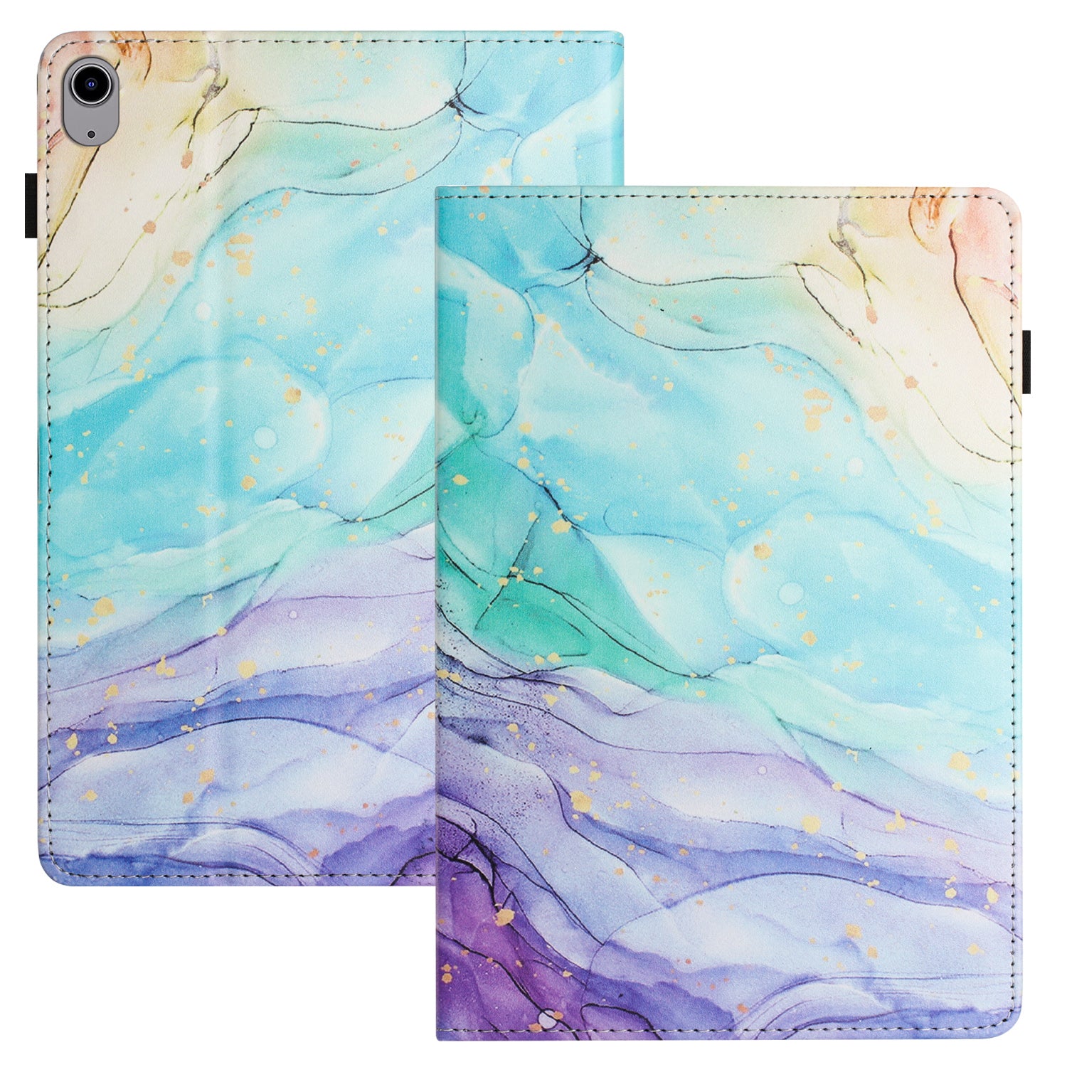 For iPad mini (2021) Drop-Proof PU Leather TPU Tablet Case Stand Pattern Printing Well-Protected Cover