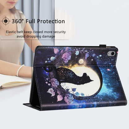 For iPad mini (2021) Drop-Proof PU Leather TPU Tablet Case Stand Pattern Printing Well-Protected Cover