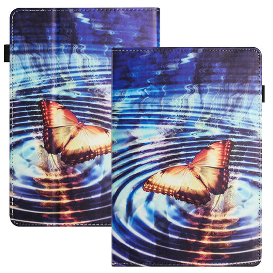 For Amazon Kindle Paperwhite 5 (2021) PU Leather Tablet Protective Case Pattern Printing Anti-drop Tablet Stand Shell