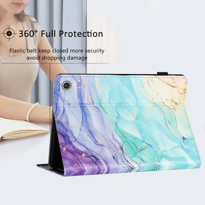 For Amazon Fire Max 11 Full Protection PU Leather Tablet Case Pattern Printing Stand Tablet Protector