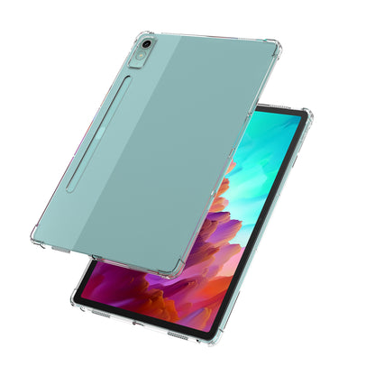 For Lenovo Tab P12 Flexible TPU Cell Phone Cover Transparent Reinforced Corners Back Case