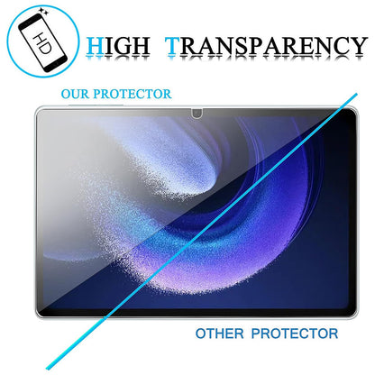 For Xiaomi Pad 6 Pro / Pad 6 Anti-drop Clear TPU Tablet Case + 2.5D Arc Edge Tempered Glass Screen Film