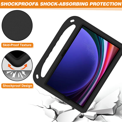 Handle EVA Case for Samsung Galaxy Tab S7 / S8 / S9 , Shockproof Kickstand Tablet Cover