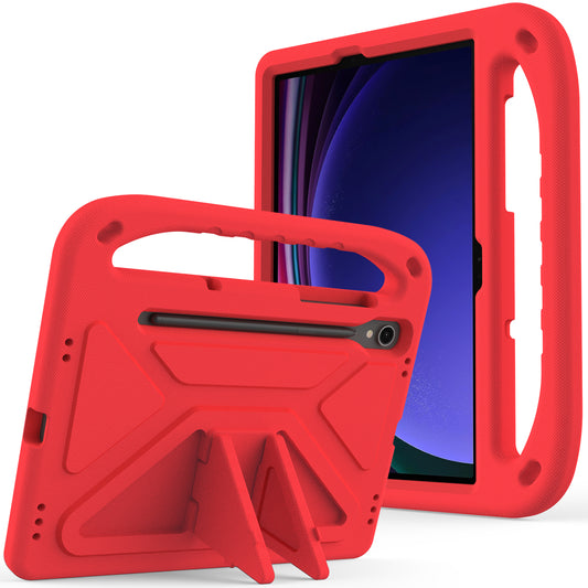 Handle EVA Case for Samsung Galaxy Tab S7 / S8 / S9 , Shockproof Kickstand Tablet Cover