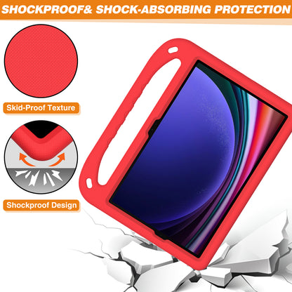 Handle EVA Case for Samsung Galaxy Tab S7 / S8 / S9 , Shockproof Kickstand Tablet Cover