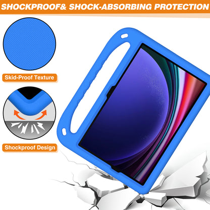 Handle EVA Case for Samsung Galaxy Tab S7 / S8 / S9 , Shockproof Kickstand Tablet Cover