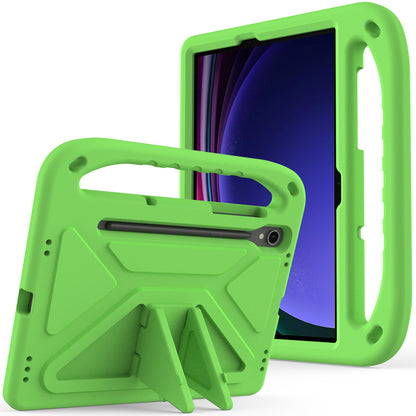 Handle EVA Case for Samsung Galaxy Tab S7 / S8 / S9 , Shockproof Kickstand Tablet Cover
