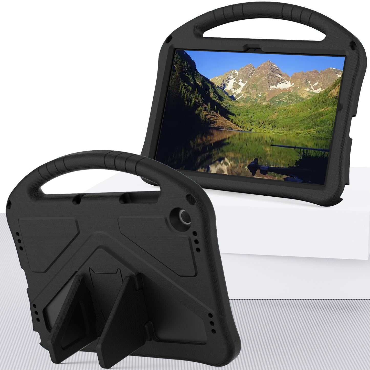 EVA Rugged Shockproof Cover for Samsung Galaxy Tab A9+ , Protective Handle Kickstand Tablet Case