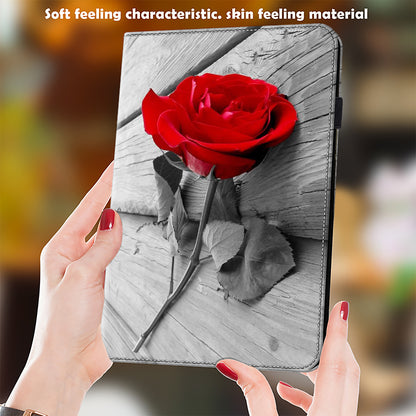For iPad Pro 11 (2020) / (2021) / (2022) / iPad Air (2020) / (2022) PU Leather Flip Cover Pattern Printing Tablet Case with Stand